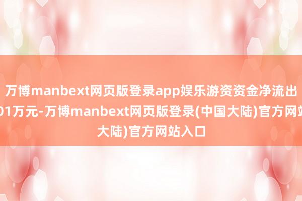 万博manbext网页版登录app娱乐游资资金净流出210.01万元-万博manbext网页版登录(中国大陆)官方网站入口