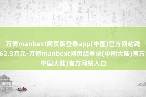 万博manbext网页版登录app(中国)官方网站践诺观念162.3万元-万博manbext网页版登录(中国大陆)官方网站入口